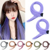 YOGFIT 24" 2PCS Clip in Hair Extensions Long Colorful Straight Thick Hair Volume in One Clip Hairpiece