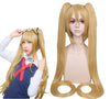 YOGFIT Hatsune Miku Straight Wig with Bangs and 2 Long 48" Ponytails