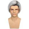 YOGFIT Men's Underworld Father Short Black Root to Silver Wig Synthetic Wig