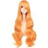 Jeanne Women's Long Wavy Curly Wigs with Bangs for Halloween Costume Cosplay Party