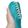 YOGFIT Hatsune Miku Straight Wig with Bangs and 2 Long 48" Ponytails