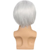 YOGFIT Men's Underworld Father Short Black Root to Silver Wig Synthetic Wig