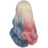 YOGFIT Blonde Villain with Pink and Blue Wig Cotton-Candy Colored Ombre Wig