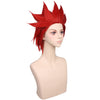 YOGFIT Red Wig for Kirishima Halloween Costume Party Men's Anime Short Spiky Synthetic Cosplay Wig