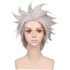 YOGFIT Silver White Wig for Hitsugaya Toushirou Cosplay Anime Unisex Short Spiky Hair Synthetic Wig