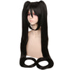 YOGFIT Hatsune Miku Straight Wig with Bangs and 2 Long 48" Ponytails