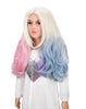 YOGFIT Blonde Villain with Pink and Blue Wig Cotton-Candy Colored Ombre Wig