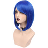 YOGFIT Blue Wig for Coraline Cosplay Women's Fantasy Short Straight Bob Wig with Bangs