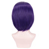 YOGFIT Women's Teen Superhero Purple Short Straight Wig with Widow's Peak Wig