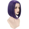 YOGFIT Women's Teen Superhero Purple Short Straight Wig with Widow's Peak Wig