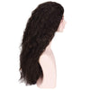 YOGFIT Dark Brown Wig Women's Tropical Island Long Wavy Curly Synthetic Wig