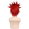 YOGFIT Red Wig for Kirishima Halloween Costume Party Men's Anime Short Spiky Synthetic Cosplay Wig