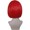 YOGFIT Women's Teen Superhero Red Straight Wig with Widow's Peak Synthetic Wig