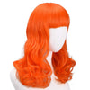 YOGFIT Orange Wig Long Wavy Curly Synthetic Wig with Bangs for Daphne