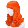 YOGFIT Orange Wig Long Wavy Curly Synthetic Wig with Bangs for Daphne