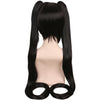 YOGFIT Hatsune Miku Straight Wig with Bangs and 2 Long 48" Ponytails