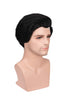 YOGFIT Men's Charming Prince Short Black Parted Wig