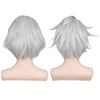 YOGFIT Silver White Wig for Hitsugaya Toushirou Cosplay Anime Unisex Short Spiky Hair Synthetic Wig