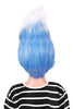 YOGFIT Blue and White Wig Men's Underworld Father Short Hair Synthetic Cosplay Wig