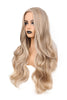 YOGFIT 27 Inch Honey Blonde Wig Long Curly Wavy Wig Synthetic Wig