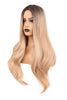 YOGFIT 27 Inch Blonde Mixed Wig Long Curly Wavy Wig