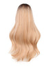 YOGFIT 27 Inch Blonde Mixed Wig Long Curly Wavy Wig