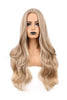 YOGFIT 27 Inch Honey Blonde Wig Long Curly Wavy Wig Synthetic Wig