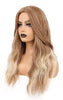 YOGFIT 27 Inch Color Glazed Apricot Wig Long Curly Wavy Synthetic Wig