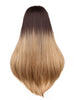 YOGFIT 25 Inch Blonde Ombre Wig Long Straight Wig Synthetic Wig for Women