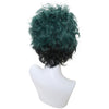 YOGFIT Unisex Dark Green Spiky Wig for Midoriya Izuku Cosplay Halloween Costume Party Short Layered Anime Wig with Bangs