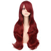 Jeanne Women's Long Wavy Curly Wigs with Bangs for Halloween Costume Cosplay Party