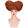 YOGFIT Red Queen of Heart Wig Women's Short Red Curly Wig Synthetic Cosplay Wig