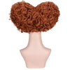 YOGFIT Red Queen of Heart Wig Women's Short Red Curly Wig Synthetic Cosplay Wig