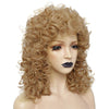 YOGFIT 70s 80s Disco Halloween Rocker Wig Long Blonde Curly Synthetic Wig